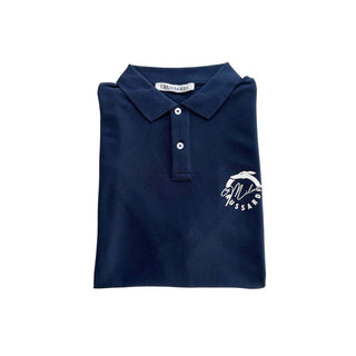 Trussardi Beachwear Blue Cotton Mens Polo Shirt