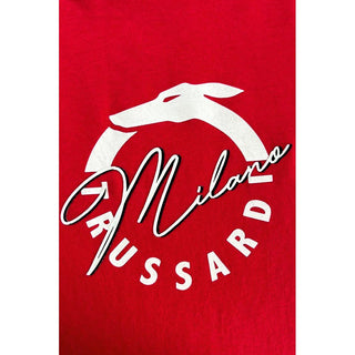 Trussardi Beachwear "Red Cotton Men T-Shirt"