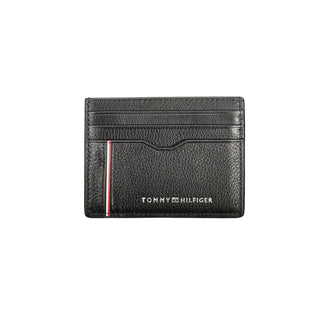 Tommy Hilfiger Black Leather Men Wallet