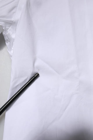 Dolce & Gabbana White Cotton Stretch GOLD Dress Formal Shirt