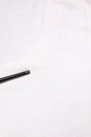 Dolce & Gabbana White Sleeveless Cashmere Round Neck Tank Top