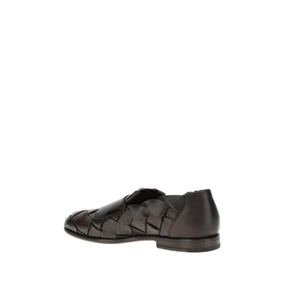 Santoni Woven weave Loafers