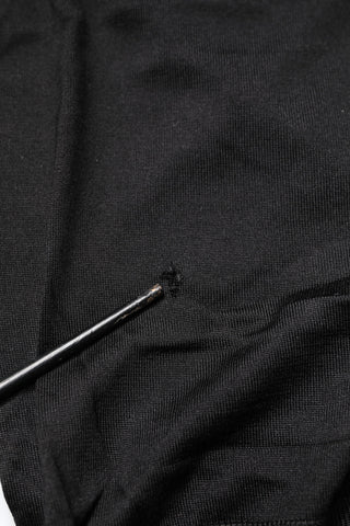 Dolce & Gabbana Black Lace Sheer Crew Neck Sleeveless Top