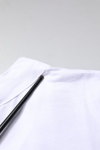 Dolce & Gabbana White Logo Crown Cotton Crew Neck T-shirt