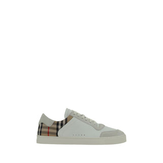 Burberry White Rubber Low Top Sneakers