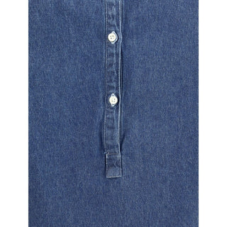 Deperlu Blue Cotton Top