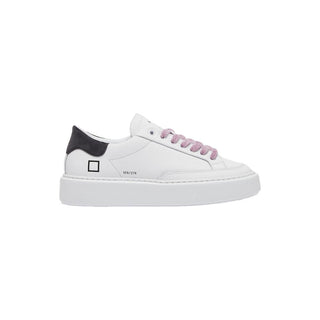 D.A.T.E Beige Leather Sneaker