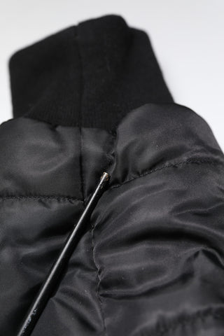Dolce & Gabbana Black Hooded Parka Winter Men Coat Jacket