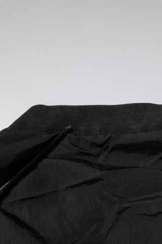 Dolce & Gabbana Black Nylon Logo Full Zip Bomber Jacket