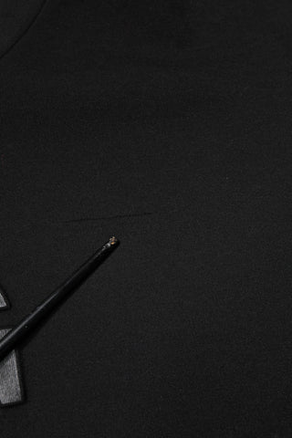 Dolce & Gabbana Black Cotton DG Crew Neck Pullover Sweater