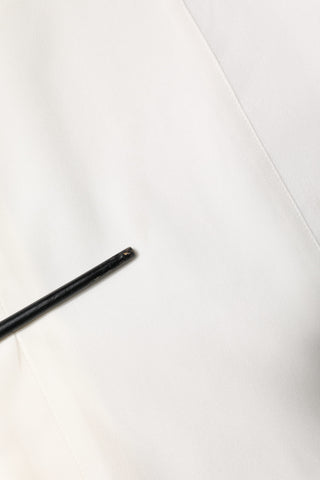 Dolce & Gabbana White Silk GOLD Dress Formal Collared Shirt