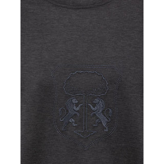 Corneliani Gray Cotton T-Shirt