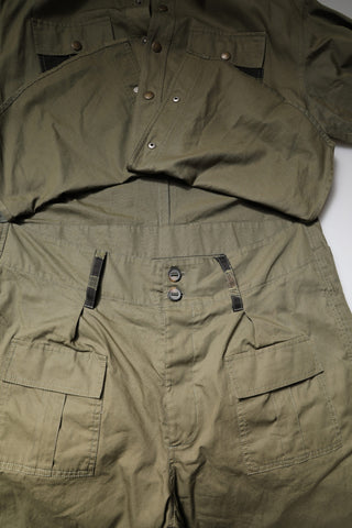 Dolce & Gabbana Brown Cotton Stretch Shirt Pants Casual Set