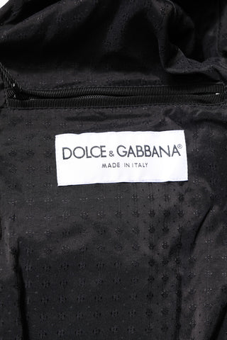 Dolce & Gabbana Black Lambskin Leather Full Zip Biker Jacket