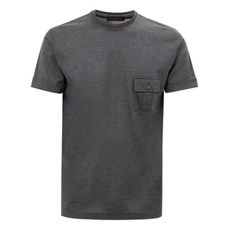 Corneliani Gray Cotton T-Shirt