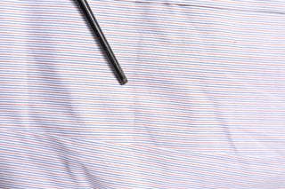 Dolce & Gabbana White Striped Cotton GOLD Long Sleeves Shirt