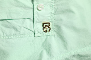 Dolce & Gabbana Green Cotton Short Sleeves Men Casual Shirt