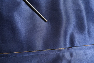 Dolce & Gabbana Blue Nylon Logo Patch Men Bomber Sweater