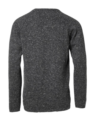 Dolce & Gabbana Gray Wool Knitted Round Neck Pullover Sweater