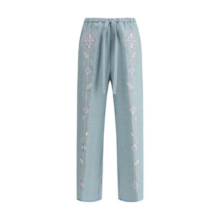 Forte_Forte Embroidered linen Pants