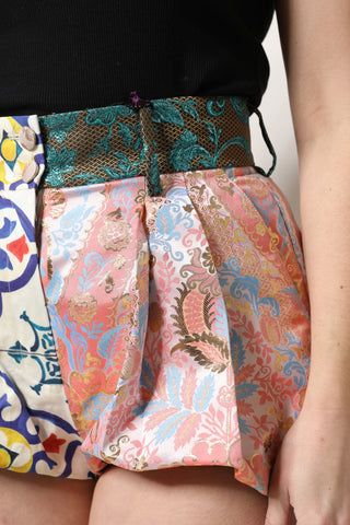 Dolce & Gabbana Multicolor High Waist Women Hot Pants Shorts