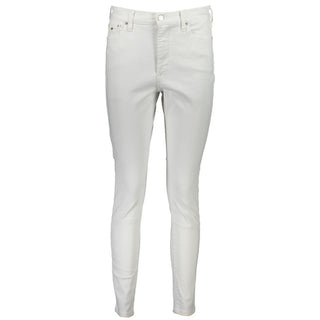 Tommy Hilfiger White Cotton Women Jeans