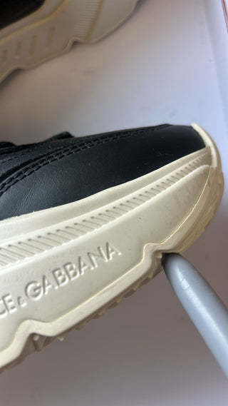 Dolce & Gabbana Black White Daymaster Low Top Sneakers Shoes