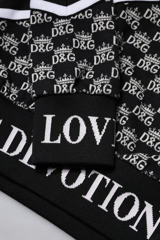 Dolce & Gabbana Multicolor Cotton Crew Neck Pullover Sweater