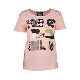 Silvian Heach Pink Cotton Women T-Shirt