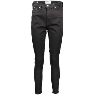 Calvin Klein Black Cotton Jeans & Pant
