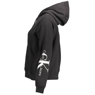 Calvin Klein Black Cotton Women Sweatshirt