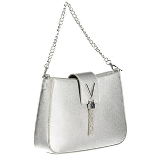 Mario Valentino Silver Polyethylene Women Handbag