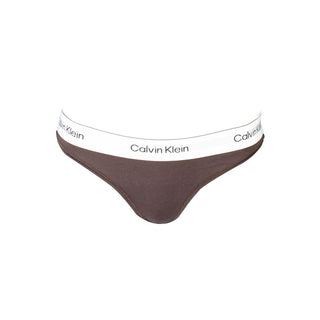 Calvin Klein Brown Cotton Women Thong
