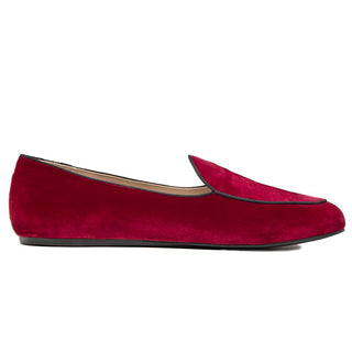 Charles Philip Red Velvet Loafer