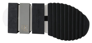 Dolce & Gabbana White Black Slip On Sorrento Sneakers