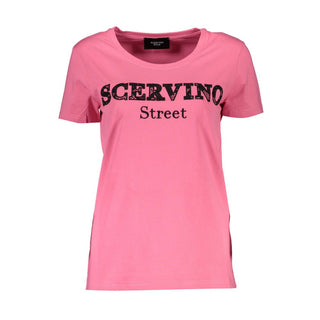 Scervino Street Pink Cotton Tops & T-Shirt