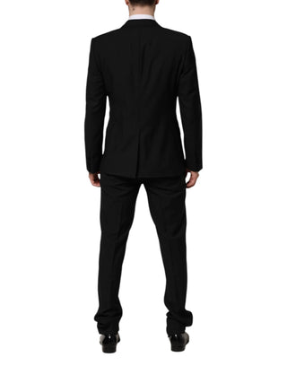 Dolce & Gabbana Black MARTINI Crystal Embellished 3 Pc Suit