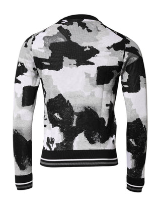 Dolce & Gabbana Multicolor Logo Crew Neck Pullover Sweater
