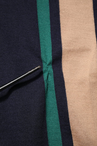 Dolce & Gabbana Multicolor Stripes Crew Neck Pullover Sweater