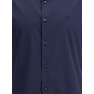 Burberry Blue Cotton Shortsleeve Shirt