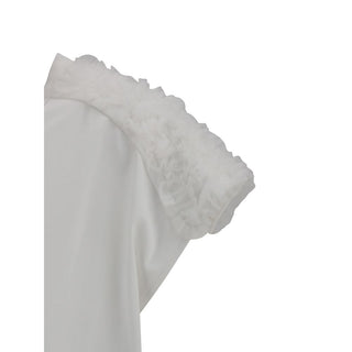 Fabiana Filippi T-Shirt with tulle appliqués