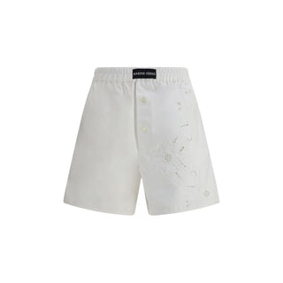 Marine Serre Linen Shorts