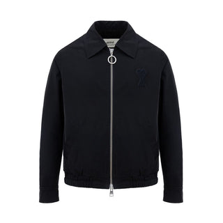 Ami Paris Black Polyester Bomber