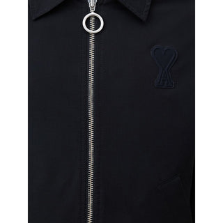 Ami Paris Black Polyester Bomber