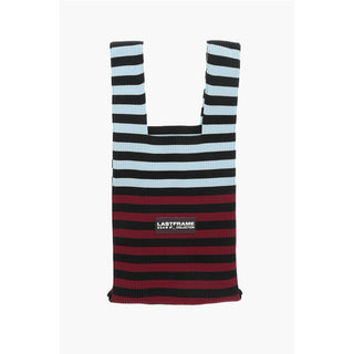 Last Frame Striped Knitted Tote Bag