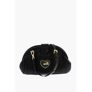 Moschino LOVE Pleated Faux Leather Mini Bag