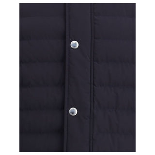 Brunello Cucinelli Blue Polyester Coat