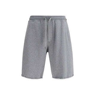 Brunello Cucinelli Gray Cotton Bermuda Shorts