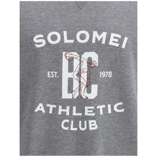 Brunello Cucinelli Gray Cotton Sweatshirt