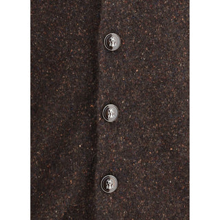 Brunello Cucinelli Brown Alpaca Vicugna Pacos Cardigan